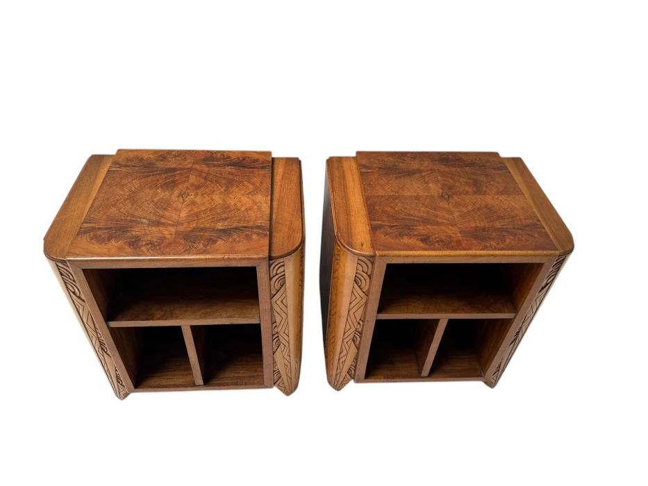 Two Art Deco Cabinets or Bed Side Tables, 1930s